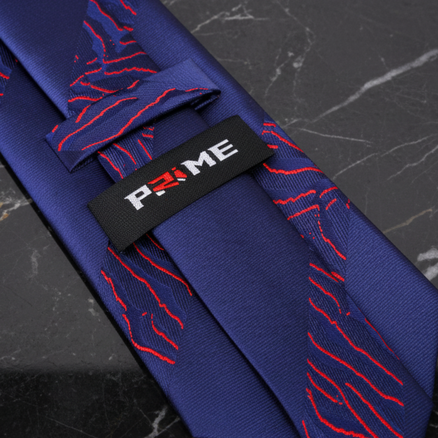 Tie Keep: Blue Red Tiger Strength Tie