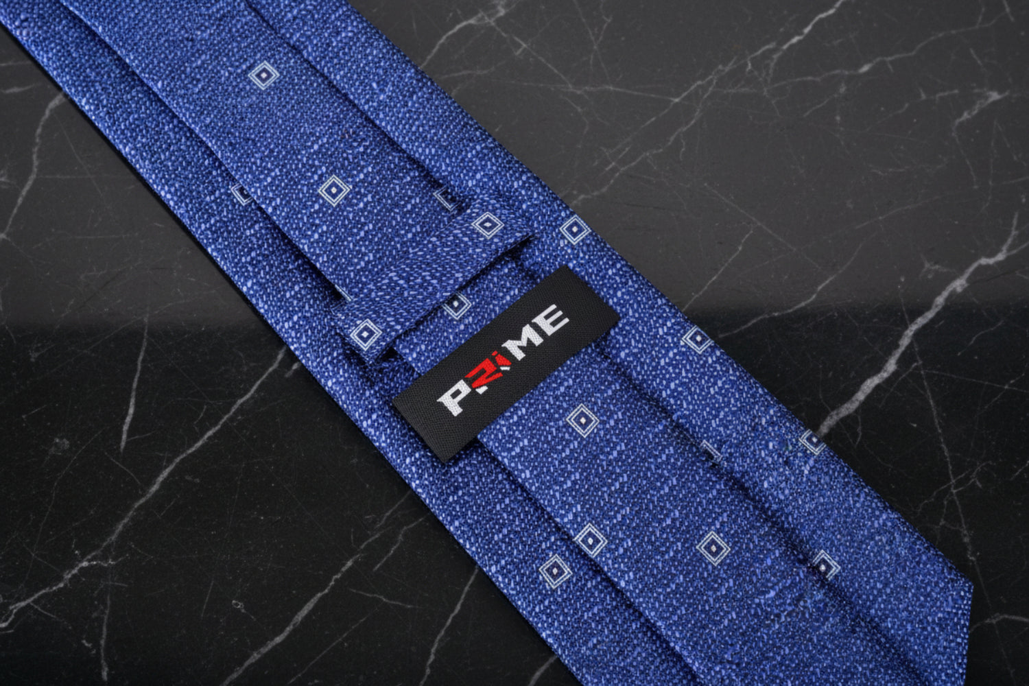 Blue, Light Blue Small Medallion Geometric Tie Keep