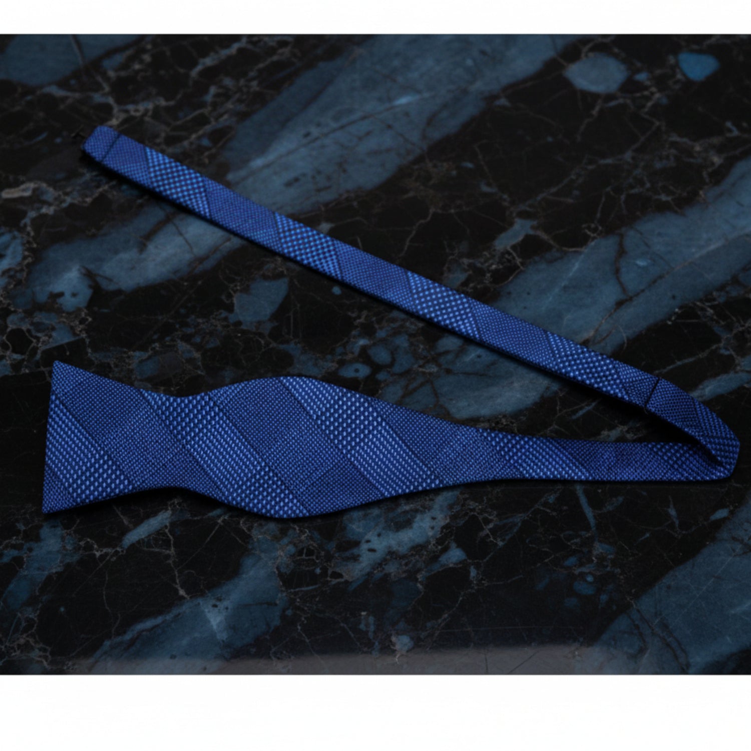 Blue Stanford Self-Tie Bow Tie 