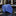 A Blue, White Geometric Pattern Pattern Necktie