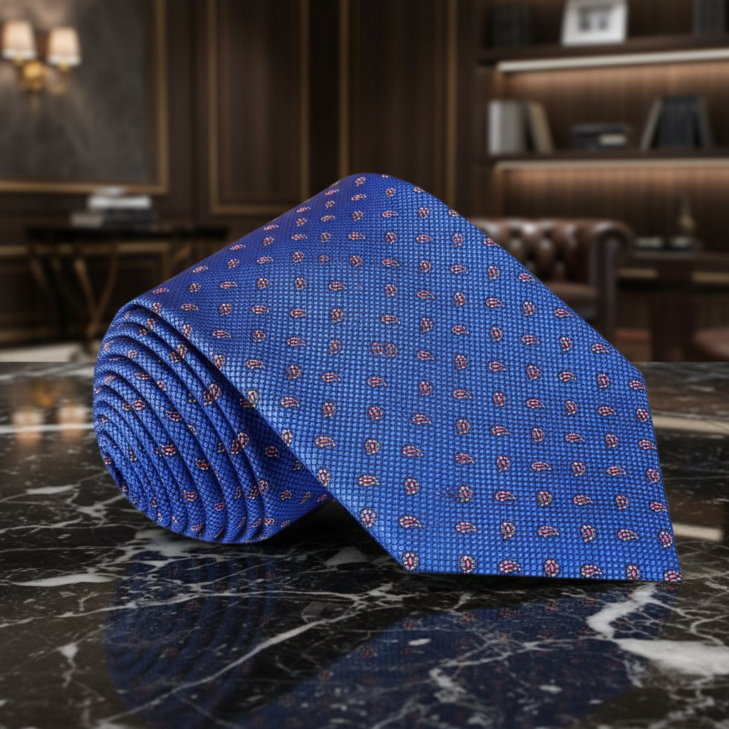 Blue Paisley Tie