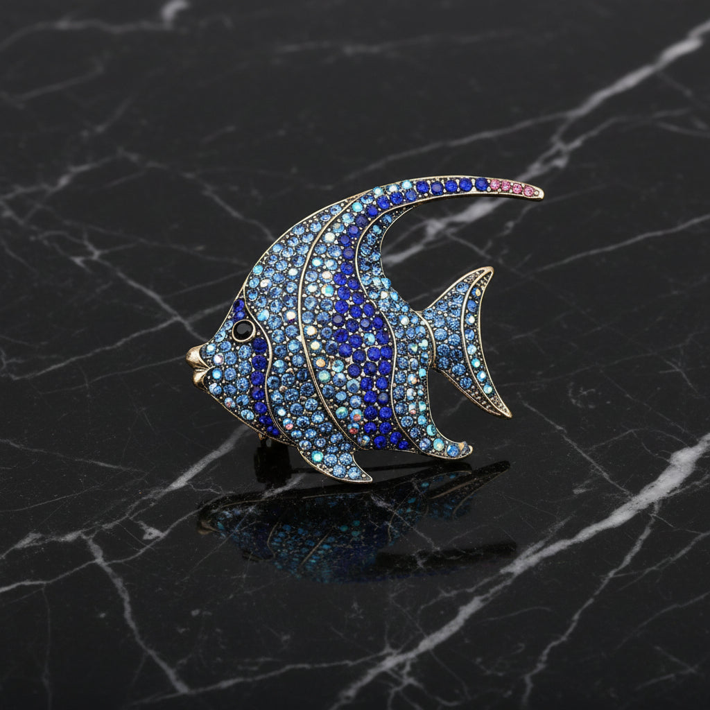 Blue Angel Fish Lapel Pin