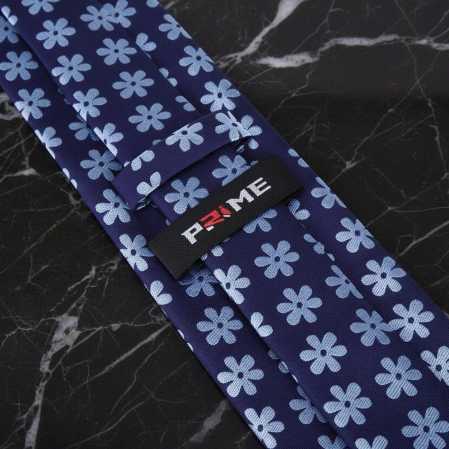 Blue Floral Necktie
