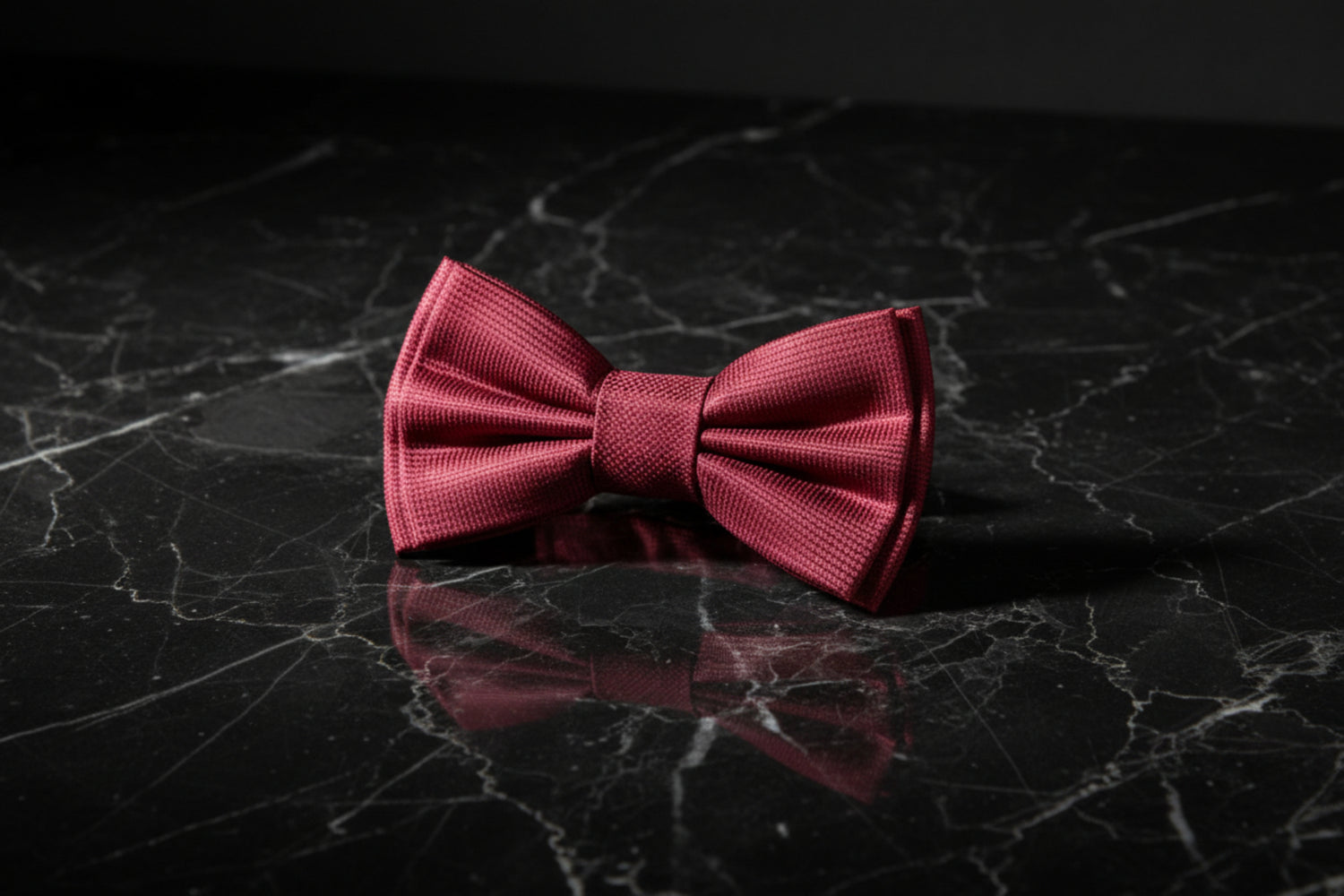 Burgundy Blocks Bow Tie