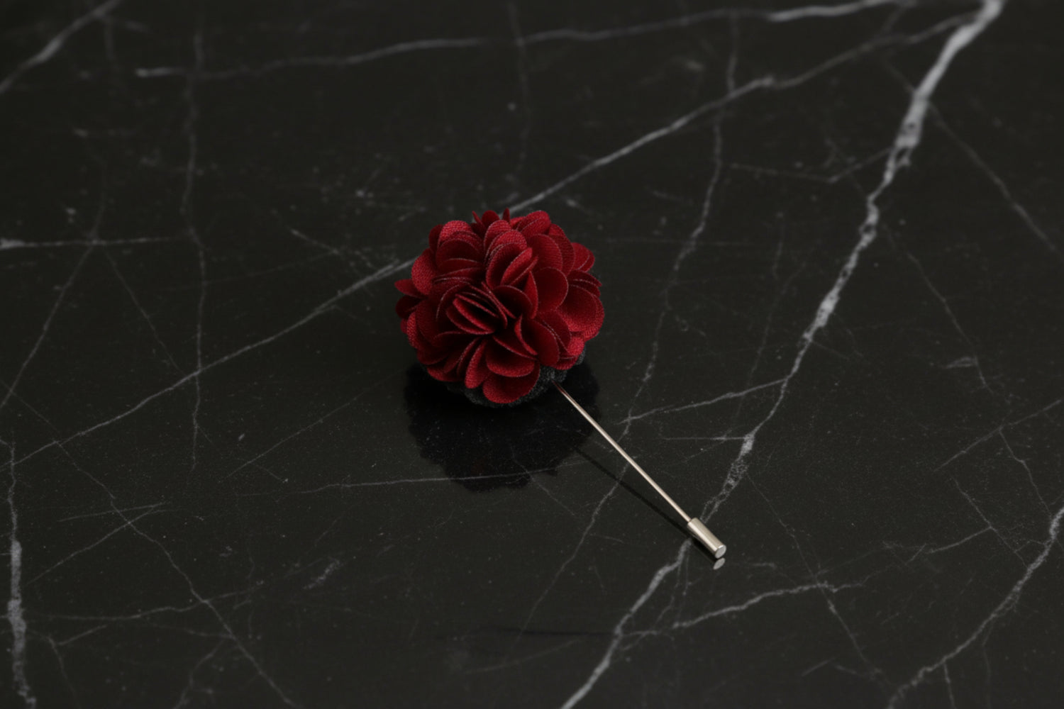 A Solid Burgundy Lapel Flower||Burgundy