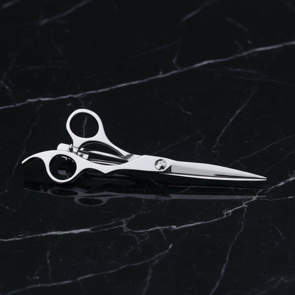 Chrome Scissors Tie Bar