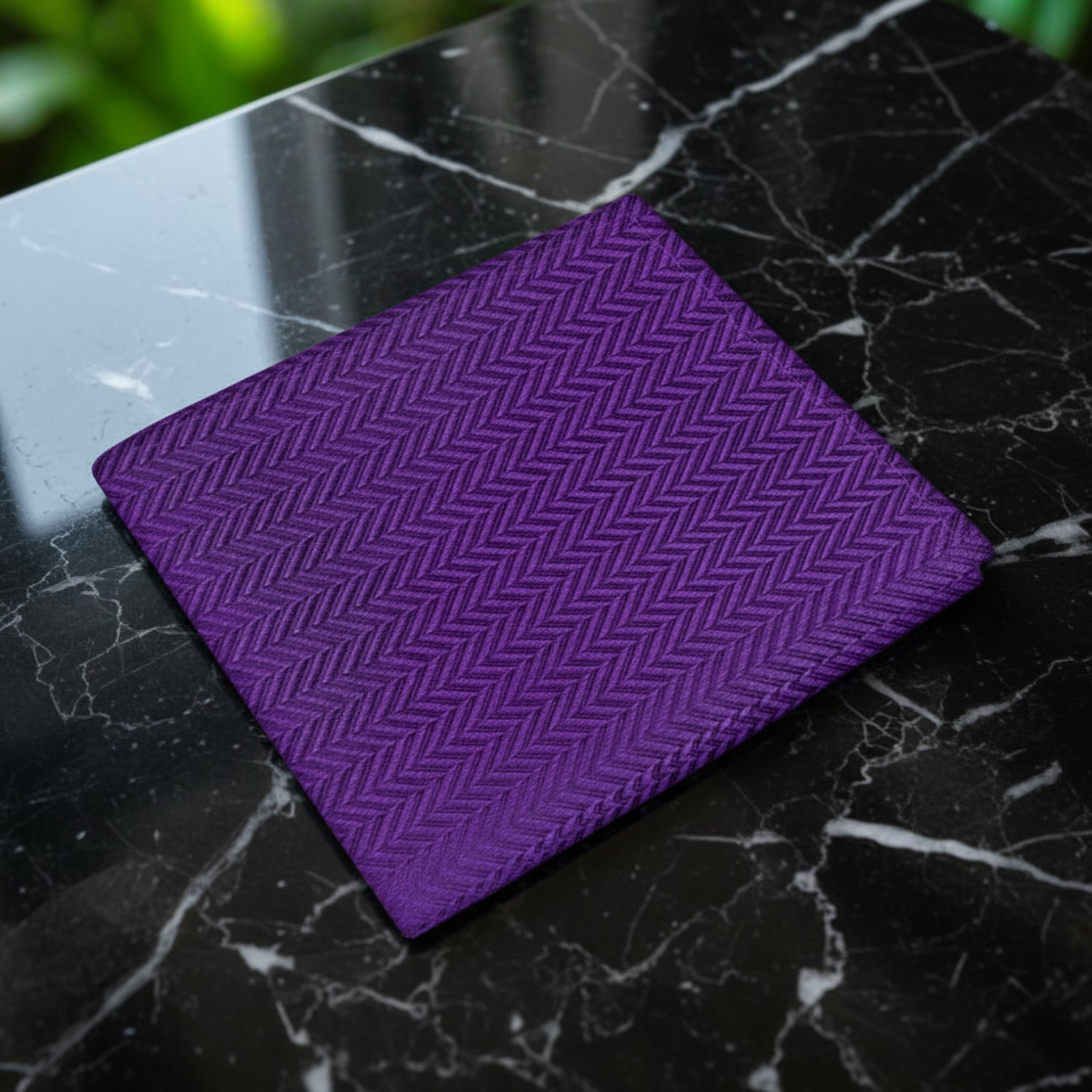 Deep Purple Solid Pocket Square