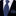 View 2: Navy Blue, Black Abstract Lines Necktie with Dark Blue Floral Square