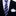 Thin Tie: Blue with White Stripe Necktie with White Square