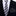 Deep Grey, Black, Slate Purple Stripe Thin Tie with Black, Grey, Blue Abstract Square