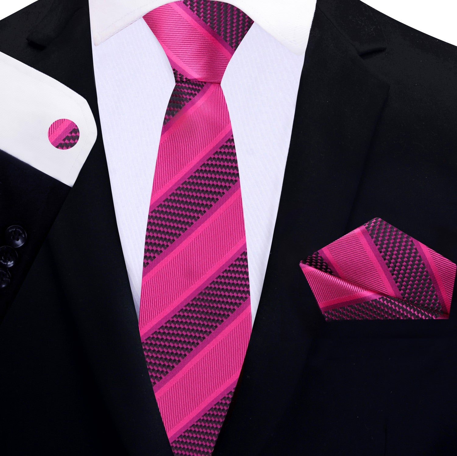 Stripe Necktie & Handkerchief Collection | Multiple Colorways