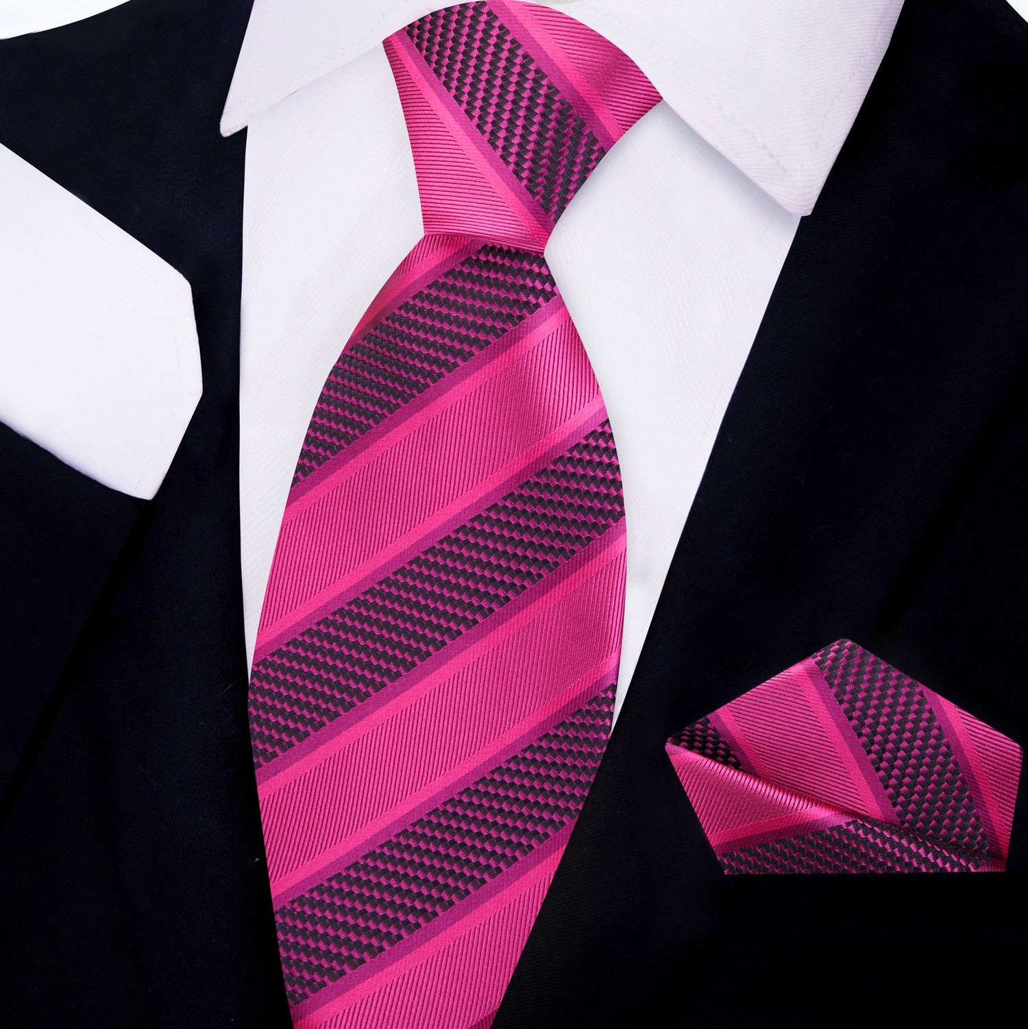 Stripe Necktie & Handkerchief Collection | Multiple Colorways