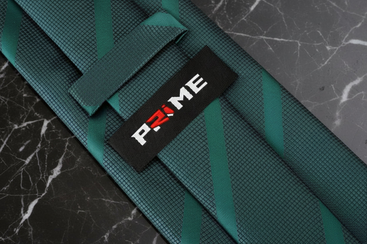 Tie Keep:  Deep Green Stripe Tie  