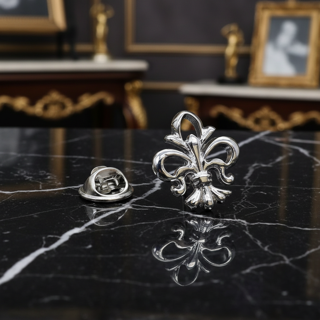 View 4 Fleur-de-lis Lapel Pin