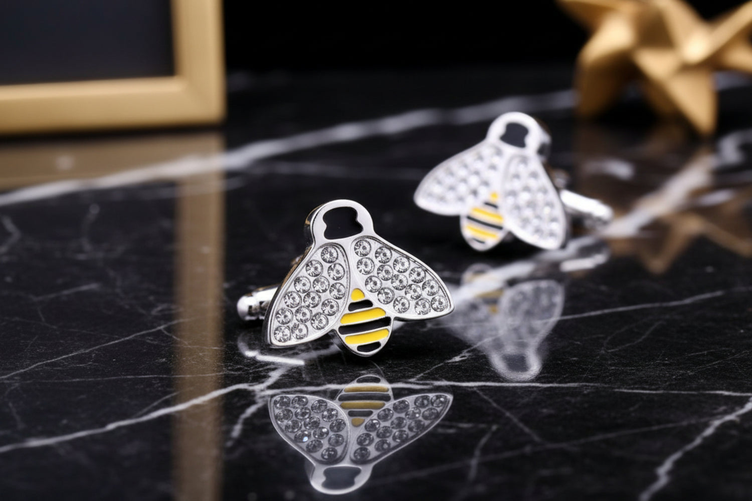 Gemstone Bee Cufflinks