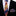 Colorful thin tie and accenting square