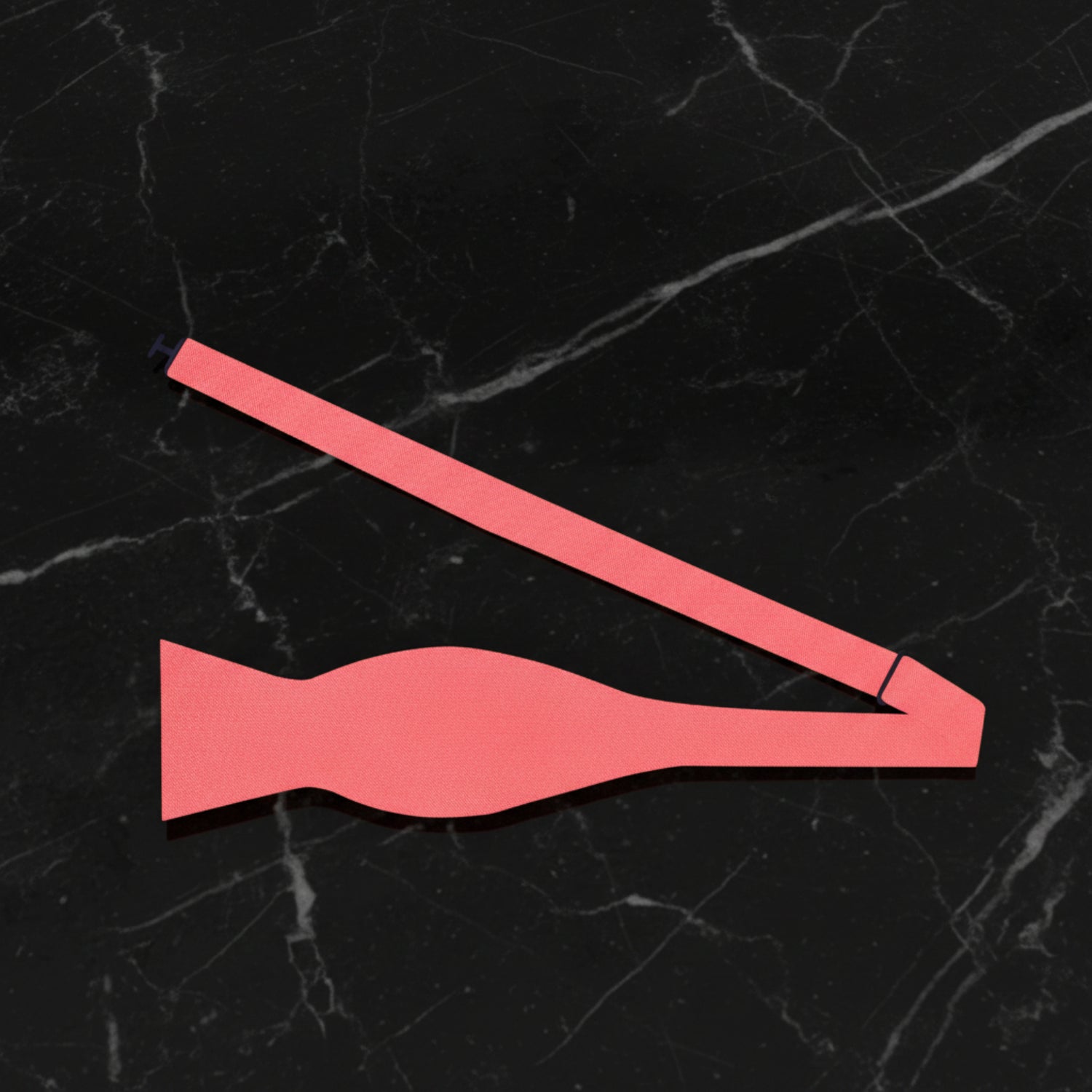 Bright Coral Self Tie Bow TIe