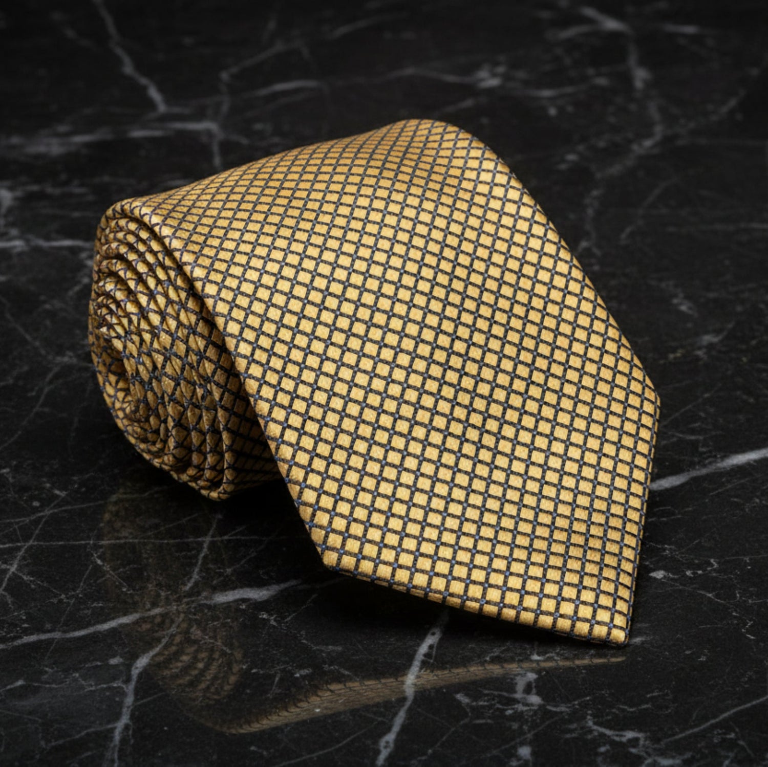 Gold Geometric Tie 