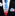 Thin Tie view Red blue stripe tie and square