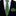 Thin Tie: Green and black abstract silk necktie and pocket square