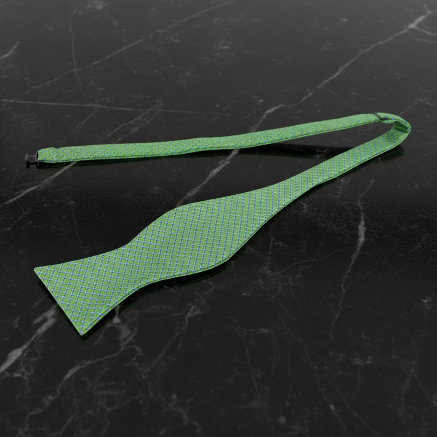 Green Metallic Perfection Self-Tie Bow Tie