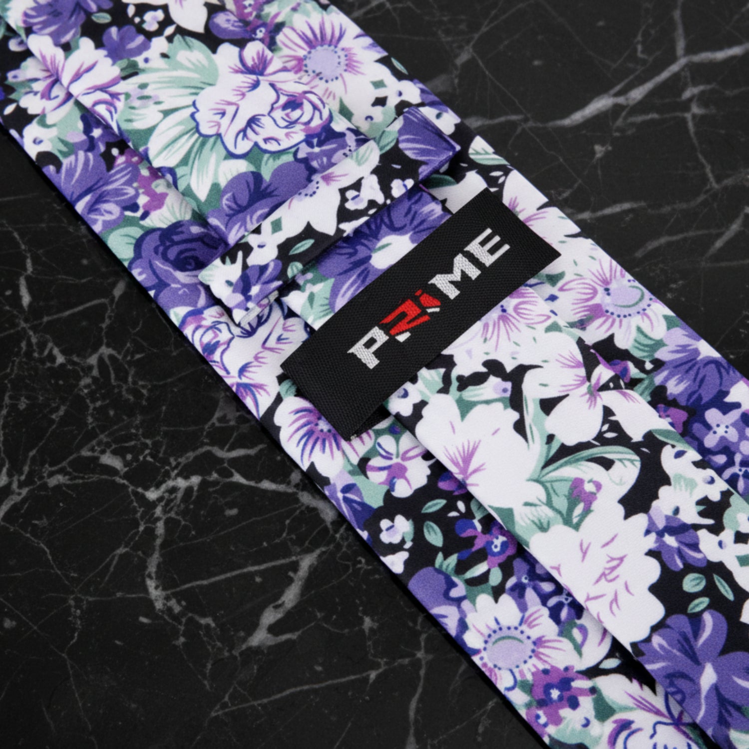 Purple, Green, White Floral Tie Keep