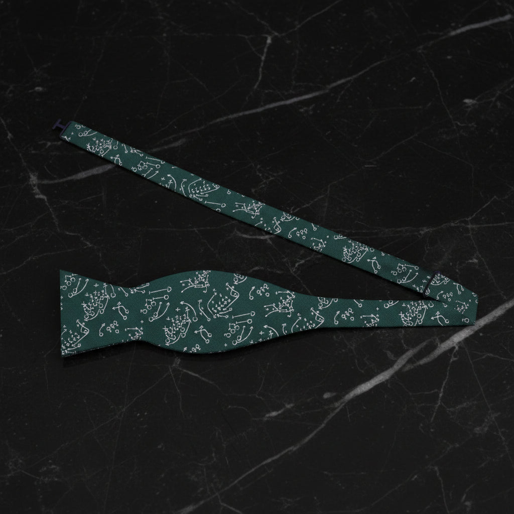 green American football plays self tie bow tie