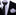 A Black, Silver Geometric Lined Pattern Necktie, Solid Grey Pocket Square