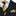 gold, black paisley tie and square