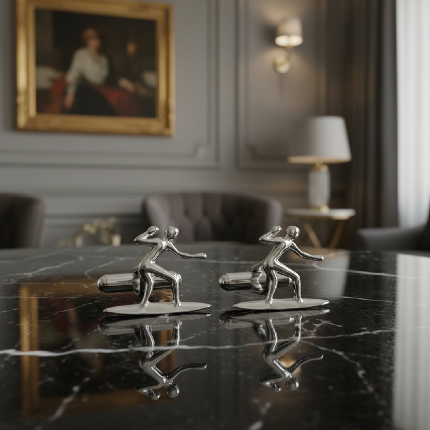 Chrome Surfer Cufflinks