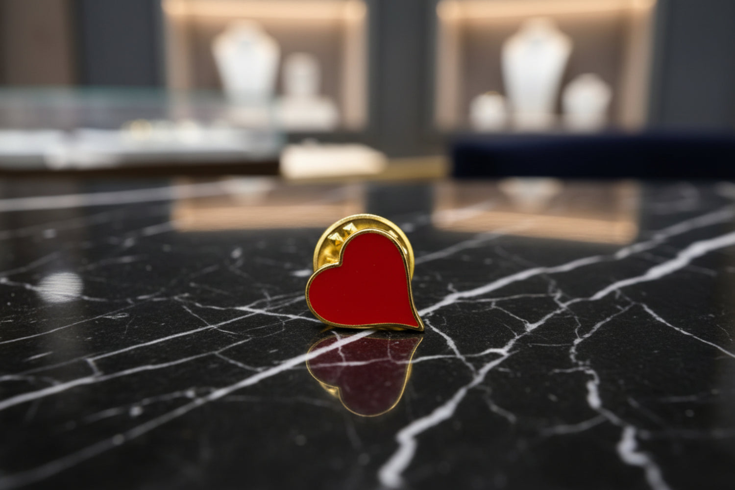 heart lapel pin