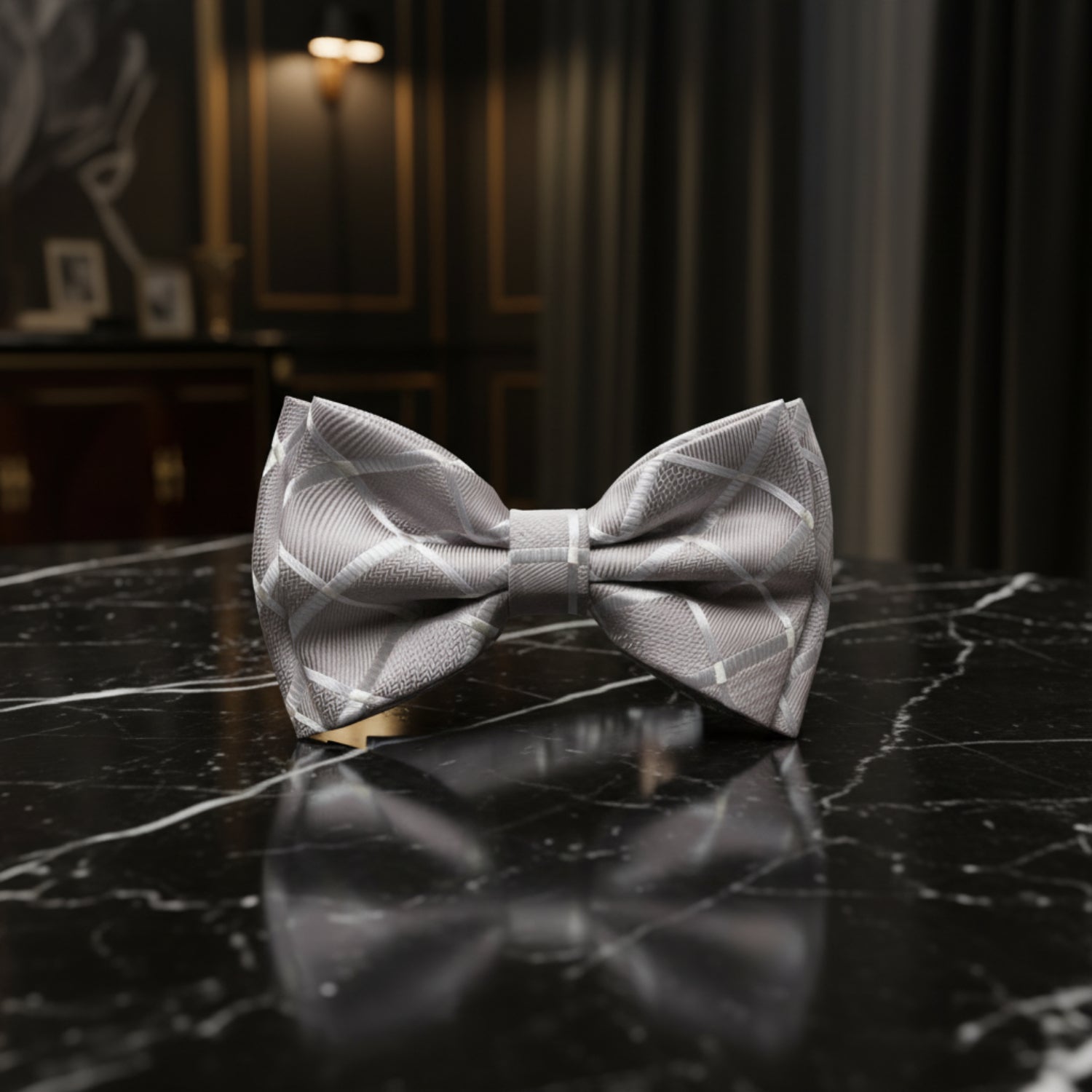 Geometric Texture Bow Tie Collection in Pearl, Black, Brown, Blue, White, Green, Red & Yellow