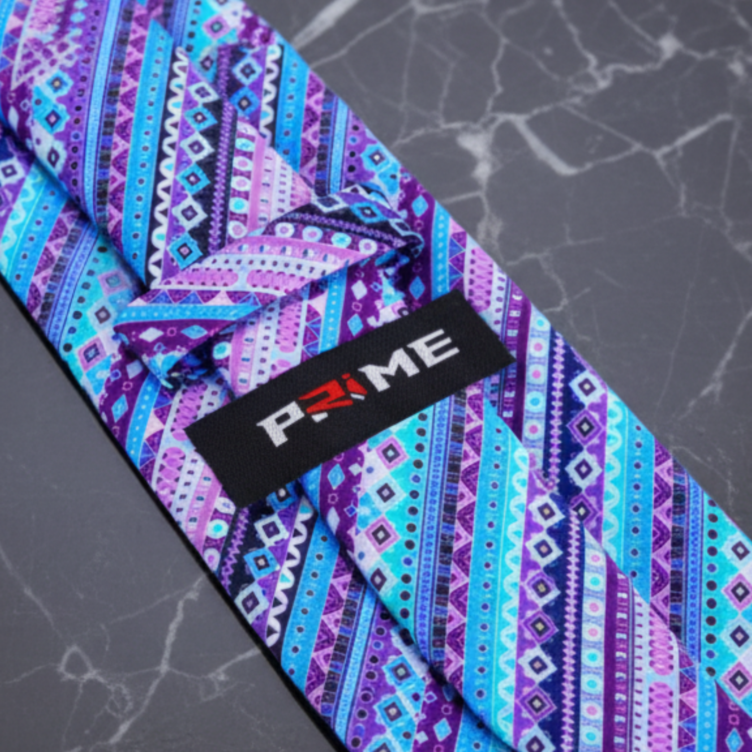 Purple, Blue Abstract Necktie Keep