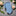 A Light Blue, White Geometric Oval Shaped Pattern Necktie 