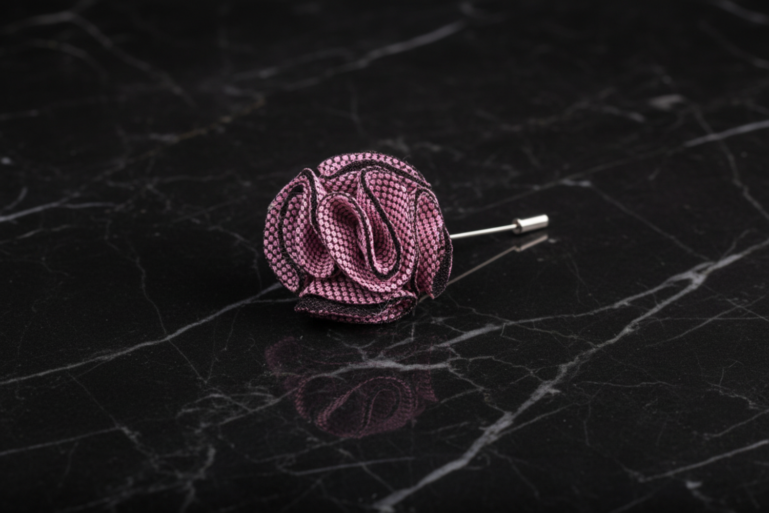 A Light Pink Textured Burst Lapel Pin||Light Pink
