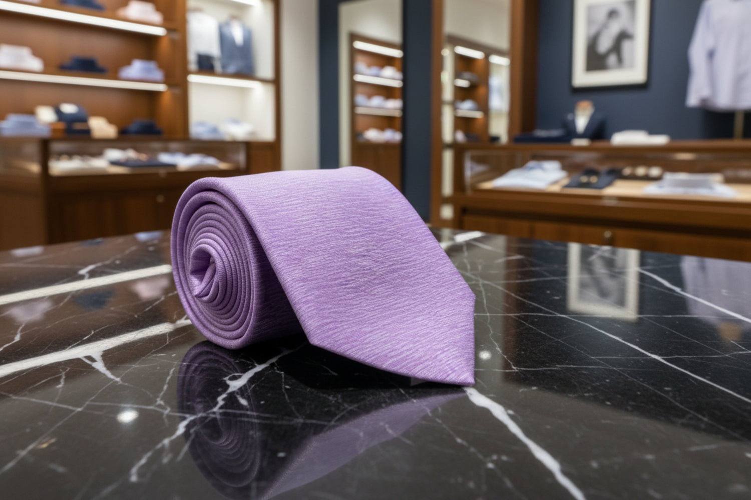 Single View: Light Purple Texture Tie 