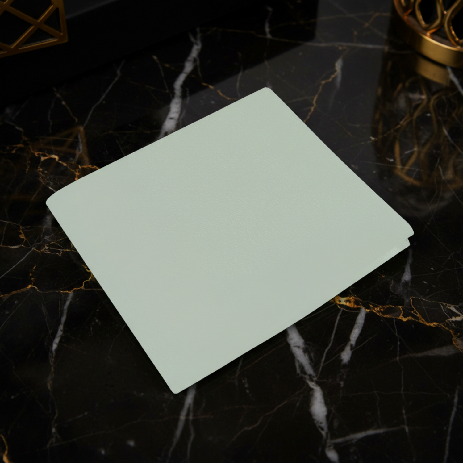 a solid sage green pocket square