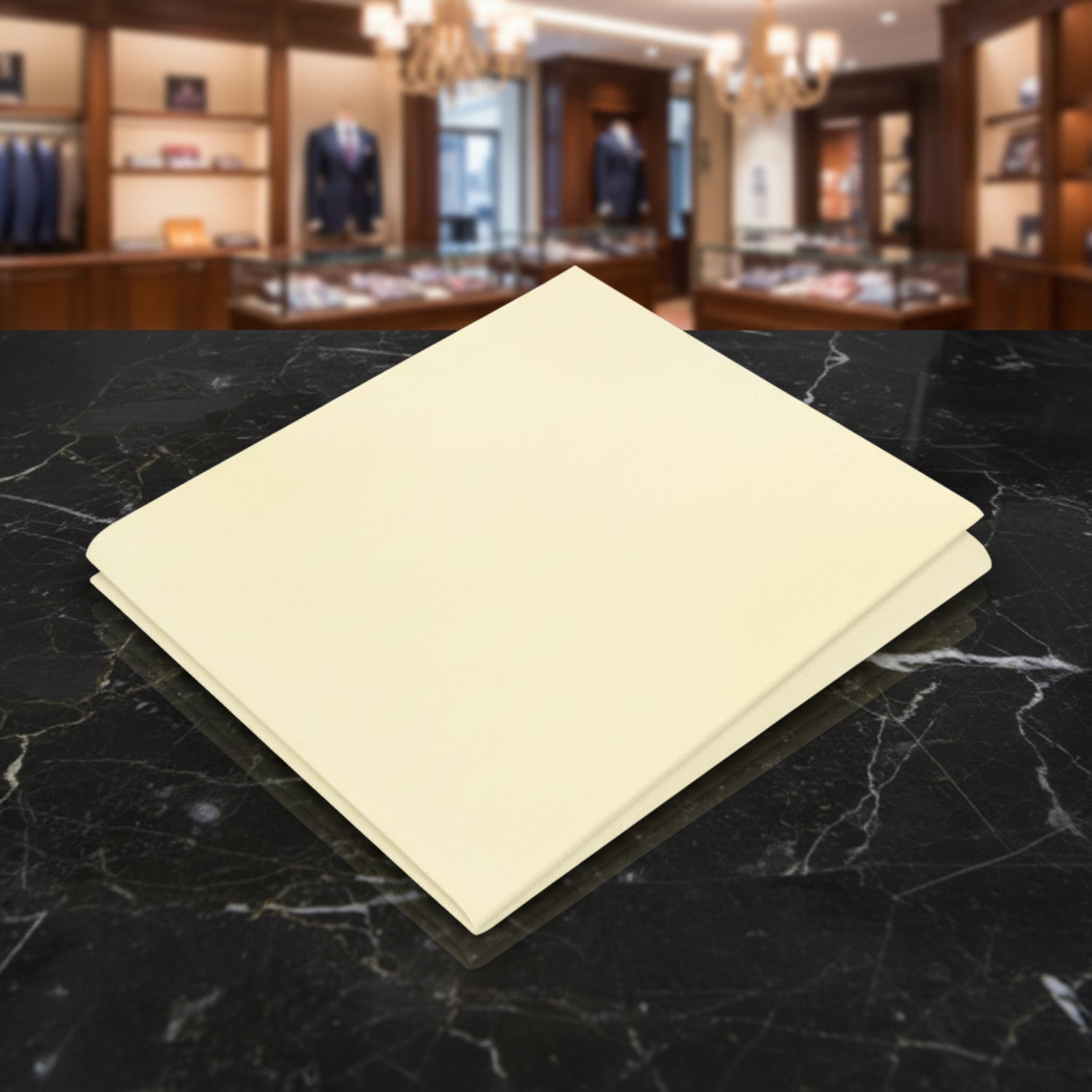Sugar Cookie Yellow Pocket Square