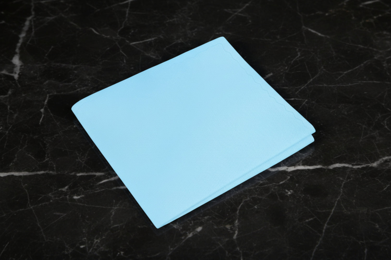 Solid Arctic Blue Pocket Square