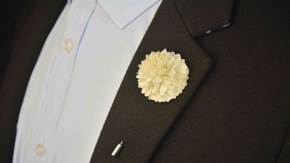 Off White Lapel Pin