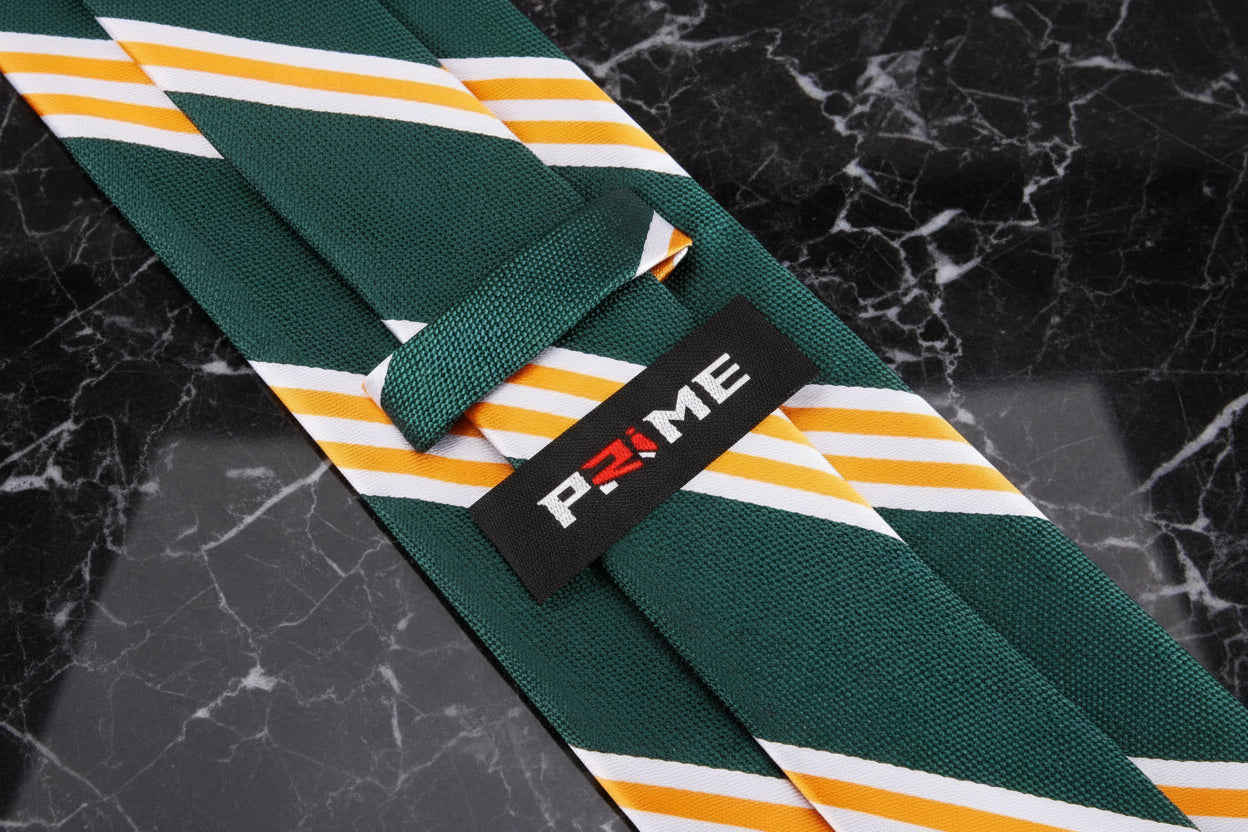 Green, Yellow Gold Stripe Tie Keep