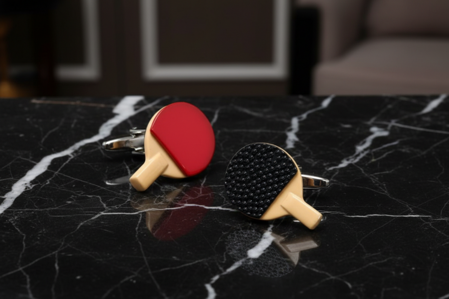 Ping Pong Paddles Cufflinks