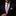 Alt View: A Pink, Blue Geometric Diamond Pattern Necktie, Matching Pocket Square
