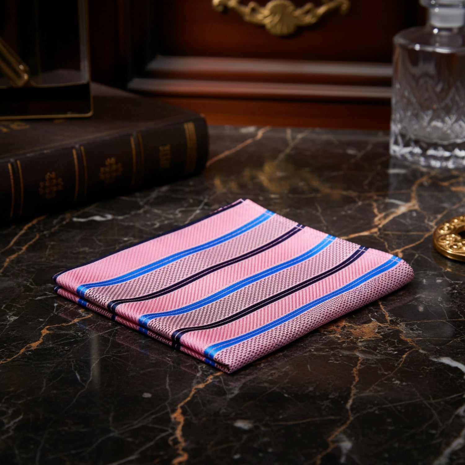 Pink Stripe Square