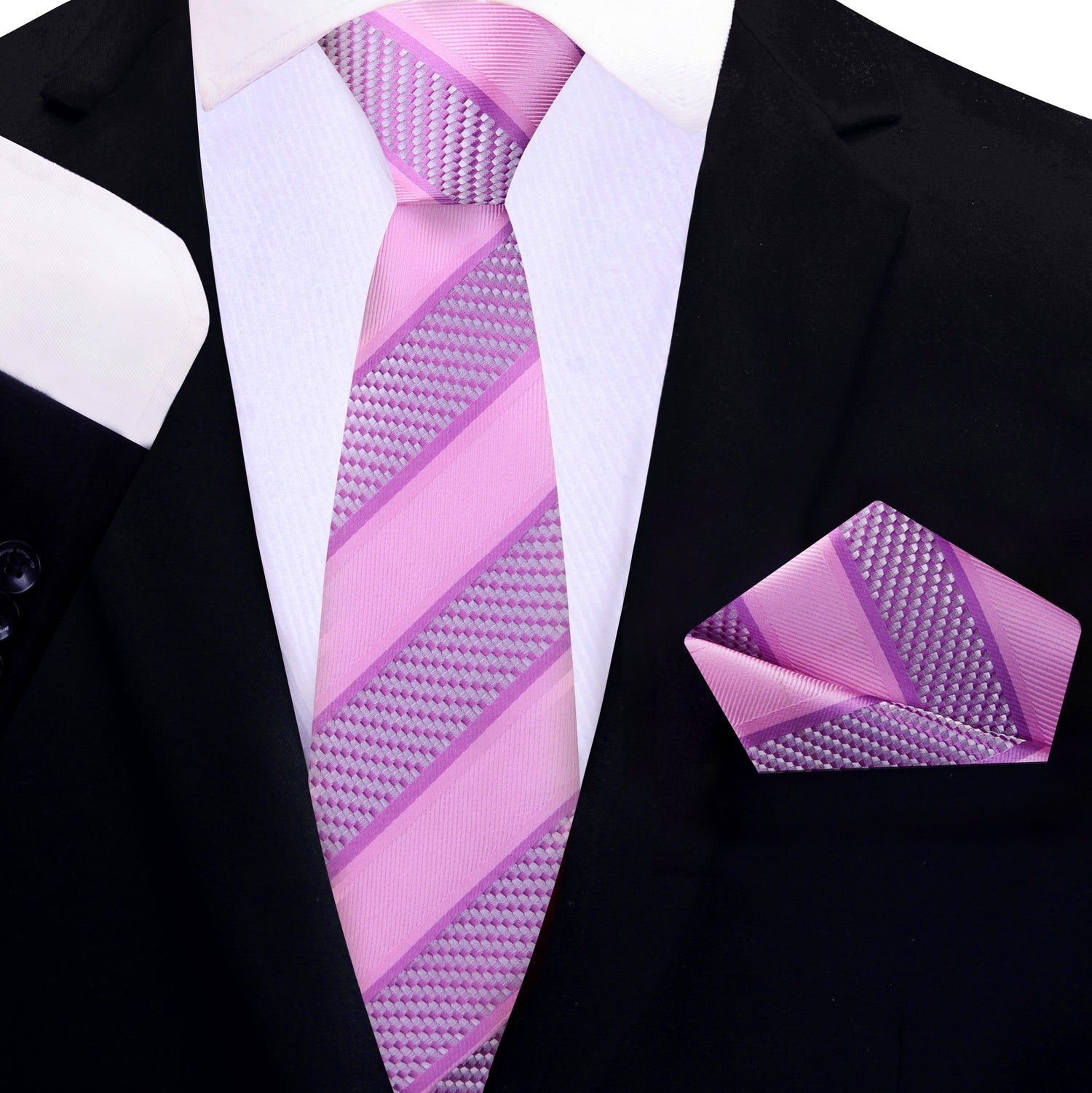 Stripe Necktie & Handkerchief Collection | Multiple Colorways