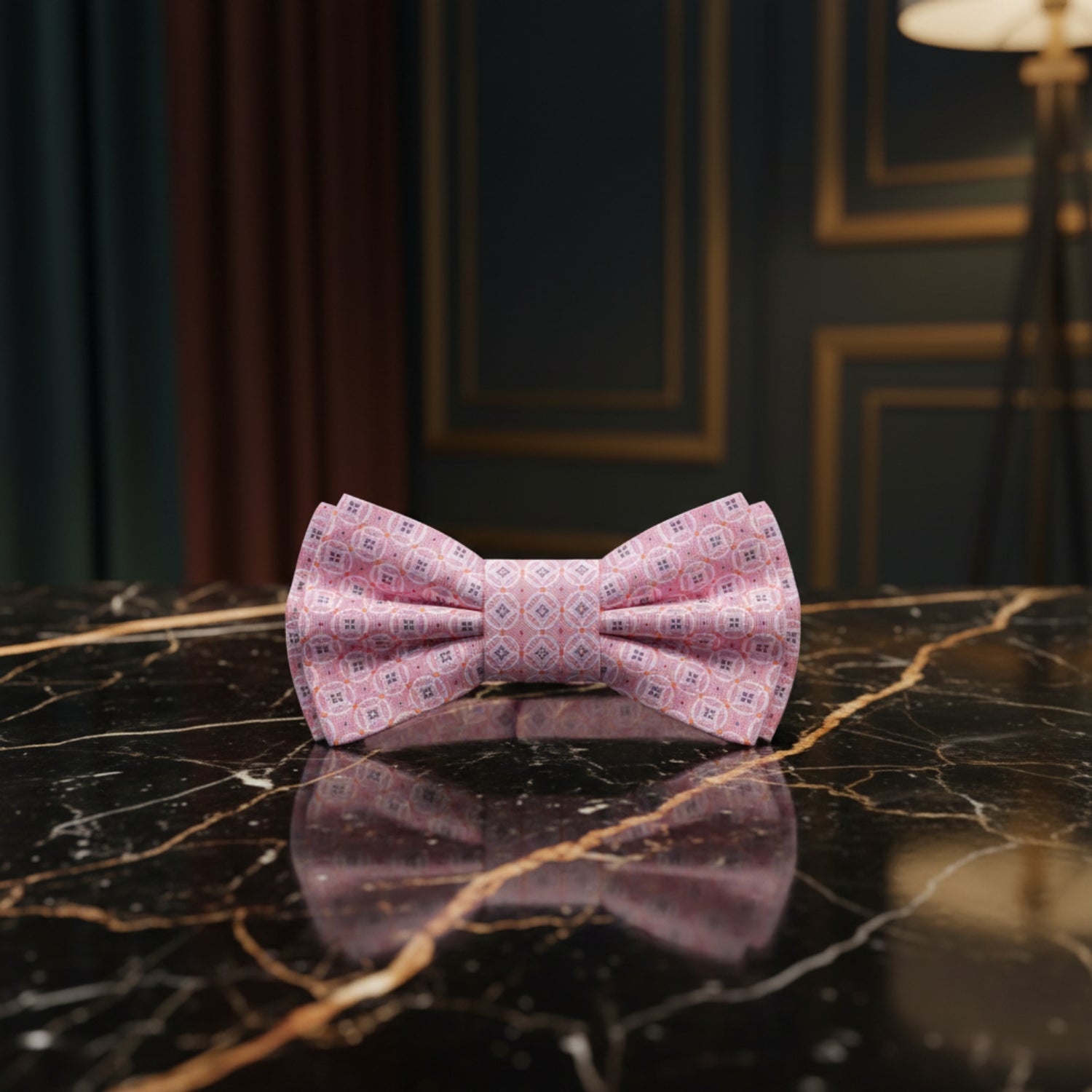 Pink Pre Tied Bow Tie