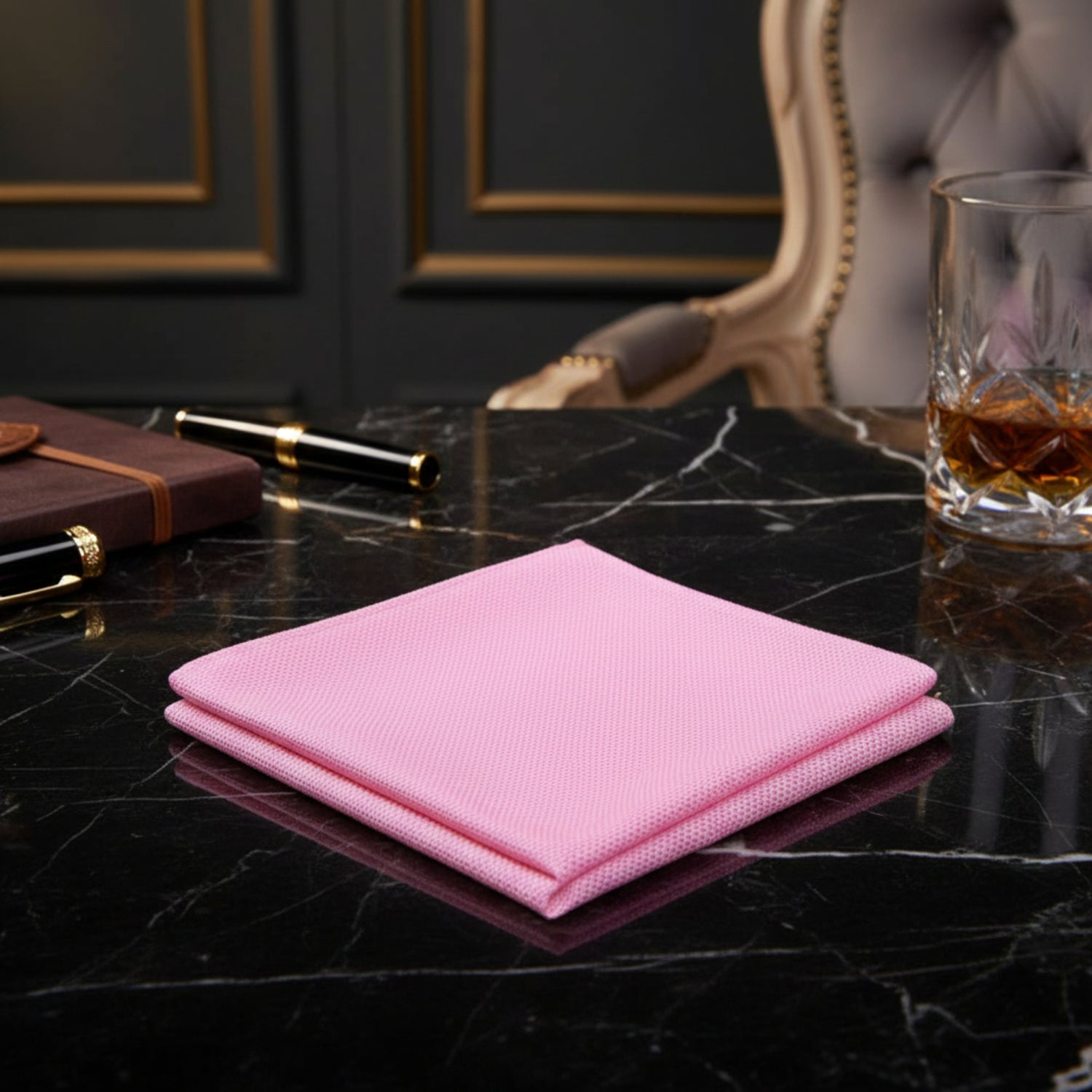 Pink Pocket square
