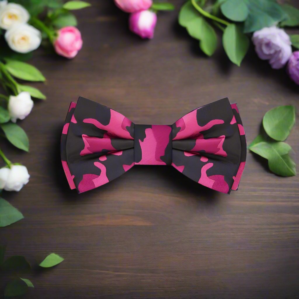 ||Pink Camo Bow Tie