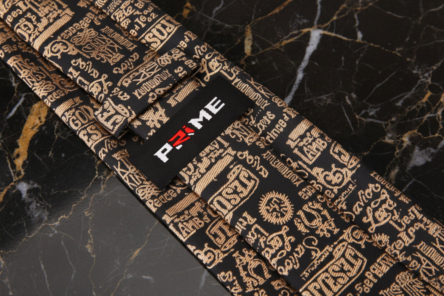 Shades of Brown Jesus Themed Necktie Keep