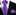 A Purple, Black Geometric Waffle Pattern Silk Necktie, Matching Pocket Square